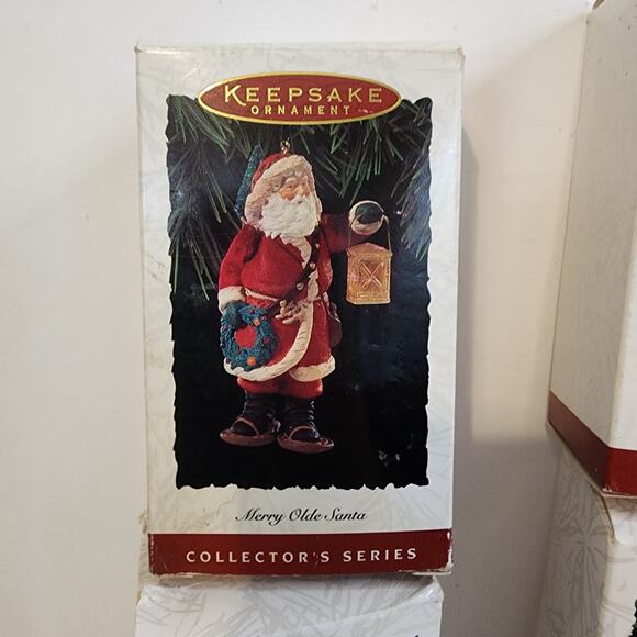 Hallmark Merry Olde Santa Ornaments Lot of 4 w/ Boxes 1990s Collector Series - Picture 11 of 11
